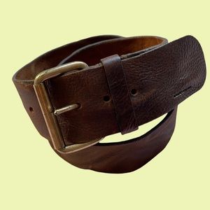 Rene lezard large leather belt